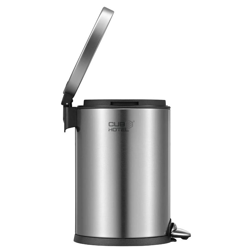 Cubo con Pedal 3L Acero Inoxidable Mate EKO LUNA